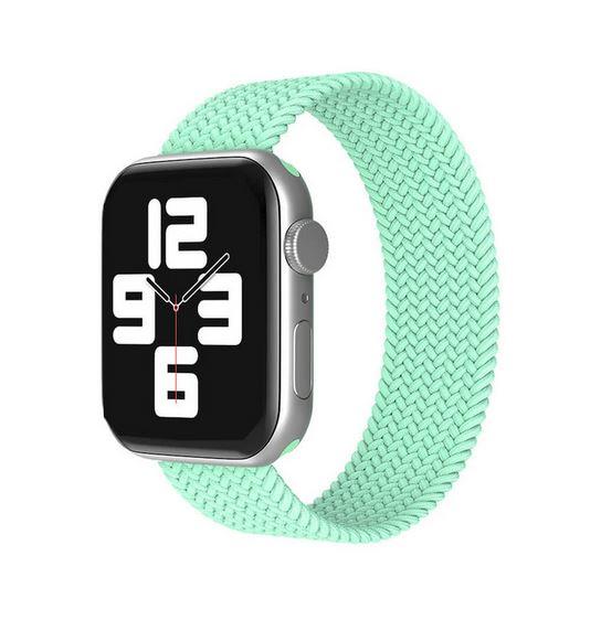 Apple Watch 1 2 3 4 5 6 7 8 Se Ultra Spor Loop Örgü Kordon L Beden 38/40/41mm - Su Yeşili 13-Su Yeşil