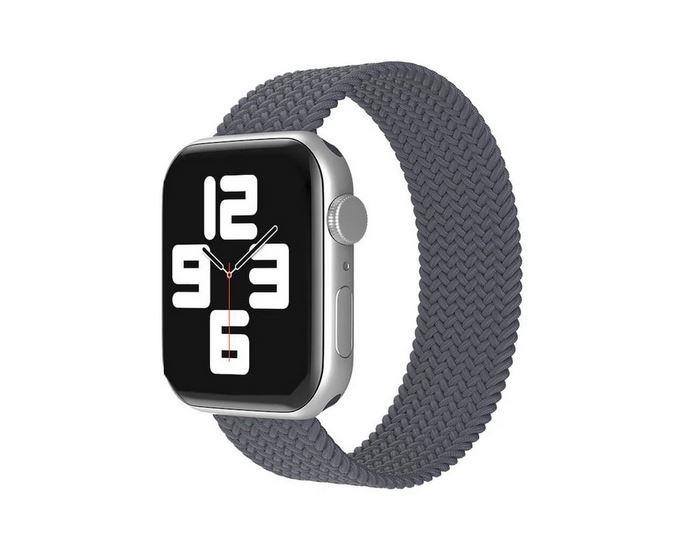 Apple Watch 1 2 3 4 5 6 7 8 Se Ultra Spor Loop Örgü Kordon Xs Beden 42/44/45mm - Gri 136717 - Gri - BW15