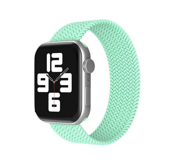 Apple Watch 1 2 3 4 5 6 7 8 Se Ultra Spor Loop Örgü Kordon S Beden 42/44/45mm - Su Yeşili 13-Su Yeşil - BW16