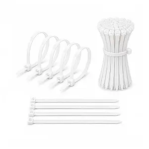 3.6*250mm - Beyaz - 25cm Kablo Bağı