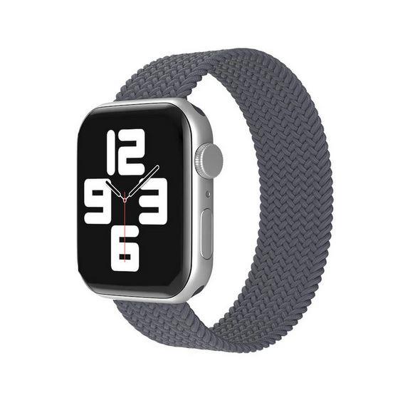 Apple Watch 1 2 3 4 5 6 7 8 Se Ultra Spor Loop Örgü Kordon M Beden 42/44/45mm - Gri 136717 - Gri - BW17