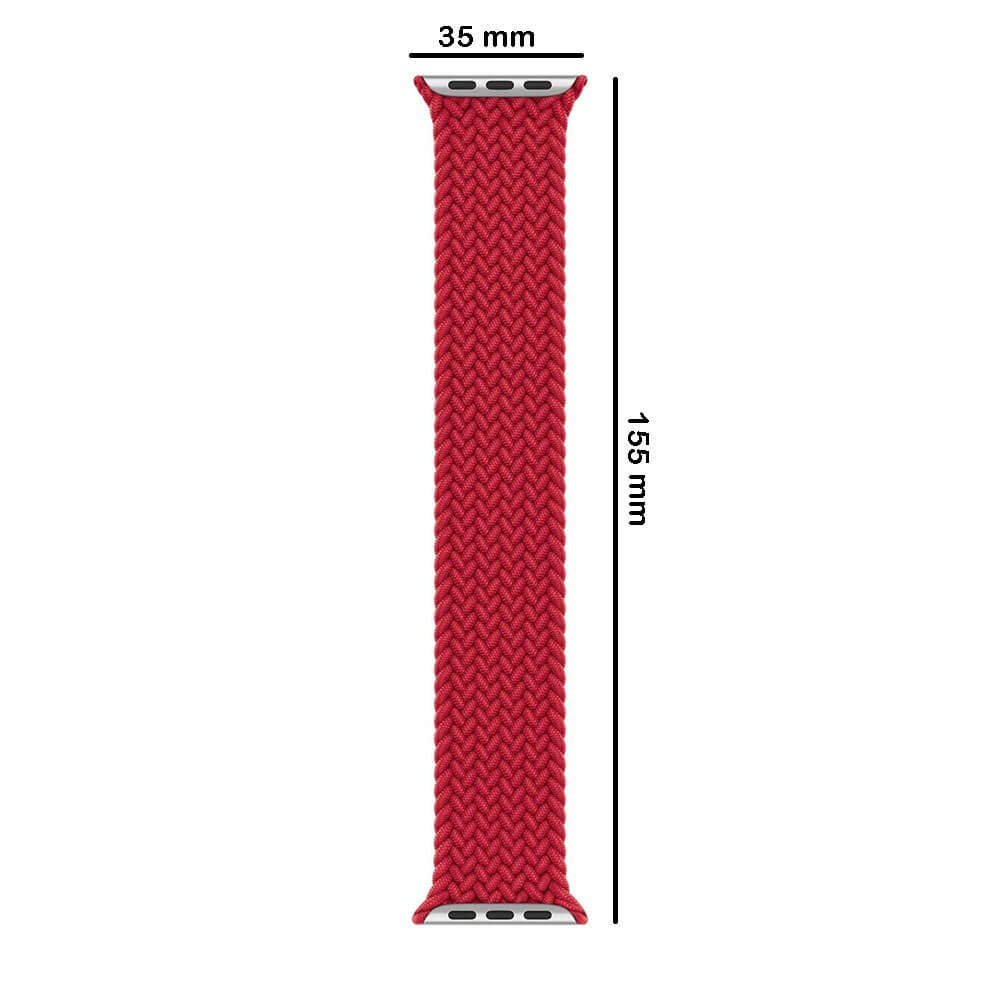 Apple Watch 1 2 3 4 5 6 7 8 Se Ultra Spor Loop Örgü Kordon M Beden 42/44/45mm - Yeşil-Beyaz Desenli - BW17