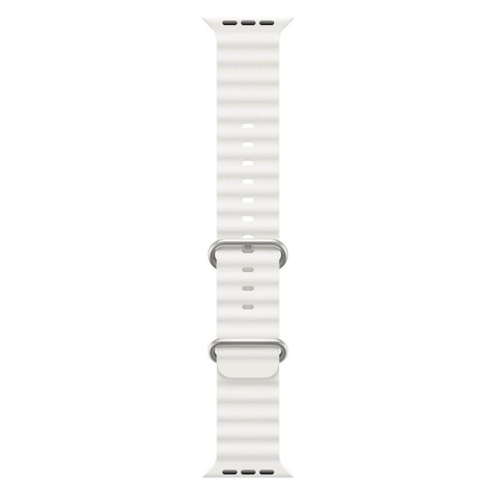 Apple Watch 1 2 3 4 5 6 7 8 Se Ultra Uyumlu 42/44/45/49mm Ocean Loop Tokalı Kayış Kordon - Beyaz 01.beyaz - BW24
