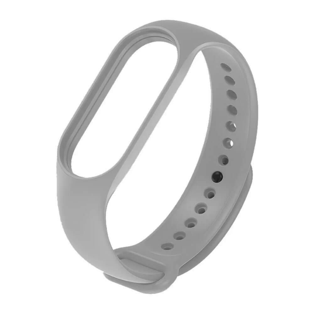 Xiaomi Mi Band 5 Mi Band 6 Mi Band 7 Tme Silikon Kordon Kayış - Gri 136717 - Gri - PR1