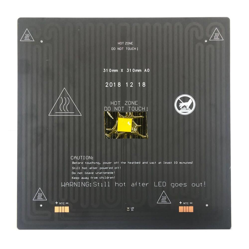 3D Yazıcı Alüminyum Alt Tabaka Sıcak Yatak Baskı Alanı 310*310*2mm Isıtma Platformu 260W - GD176 - GD274