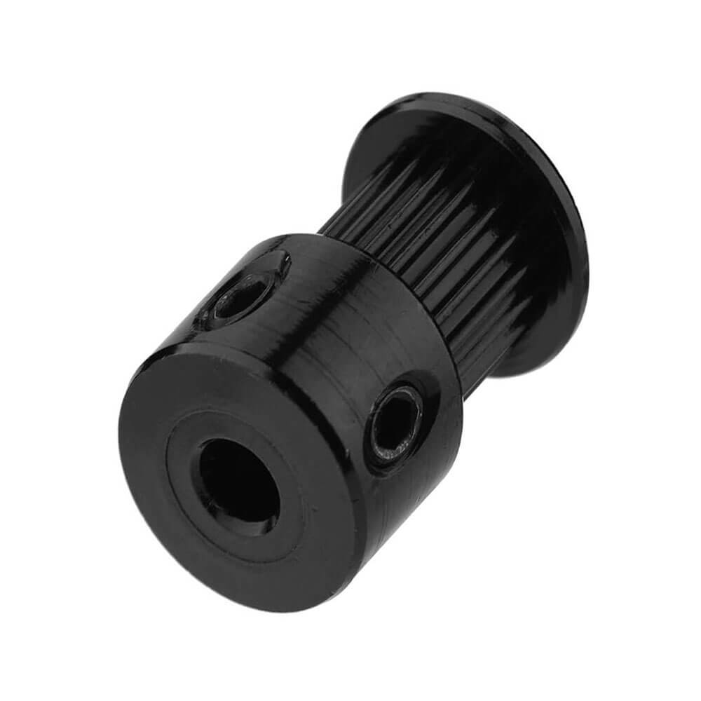 Gt2 16 Diş 5mm Alüminyum Alaşım Dişli Senkron Zamanlama Kayışı Kasnağı - Siyah