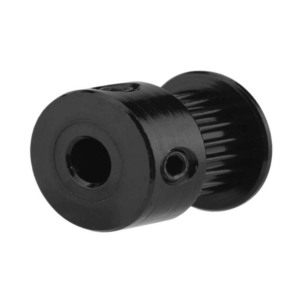 Gt2 16 Diş 5mm Alüminyum Alaşım Dişli Senkron Zamanlama Kayışı Kasnağı - Siyah