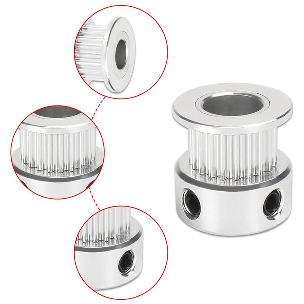 Gt2 20 Diş 8mm Alüminyum Alaşım Dişli Senkron Zamanlama Kayışı Kasnağı