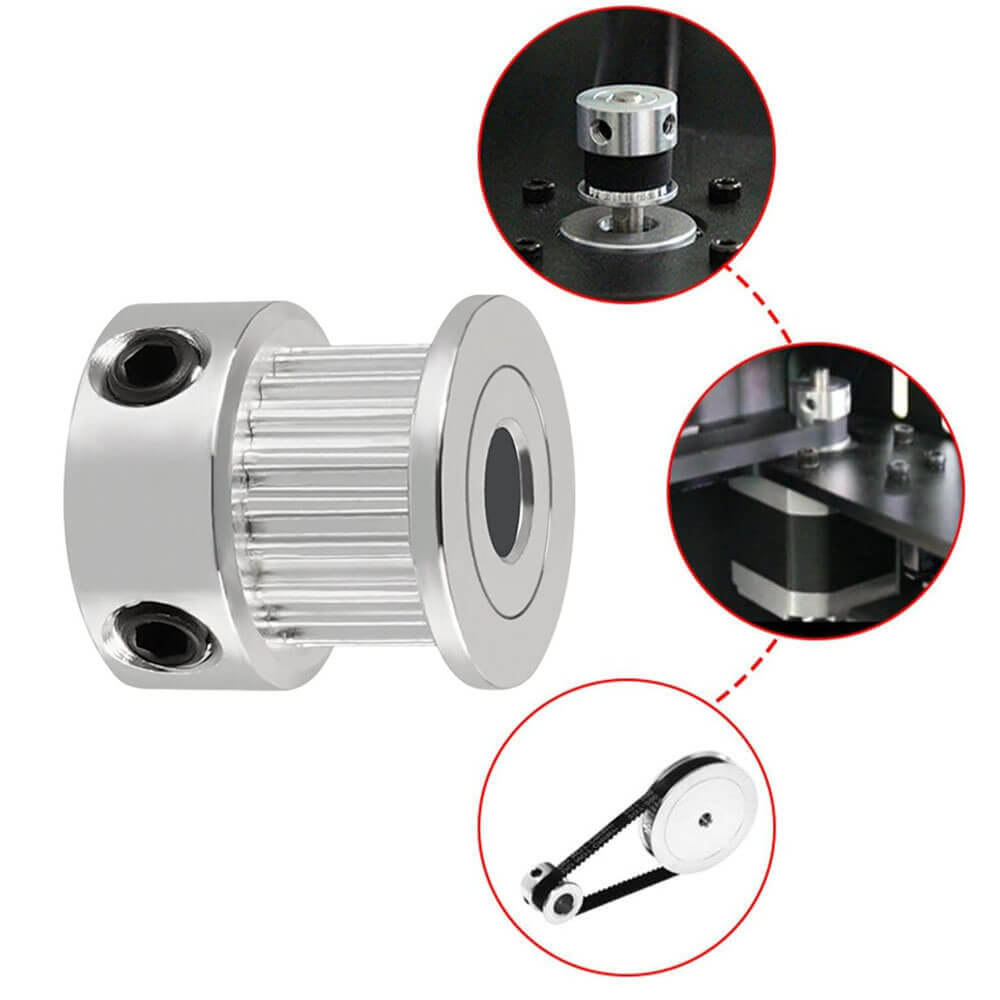 Koodmax Gt2 20x16 Diş 4mm Alüminyum Alaşım Dişli Senkron Zamanlama Kayışı Kasnağı