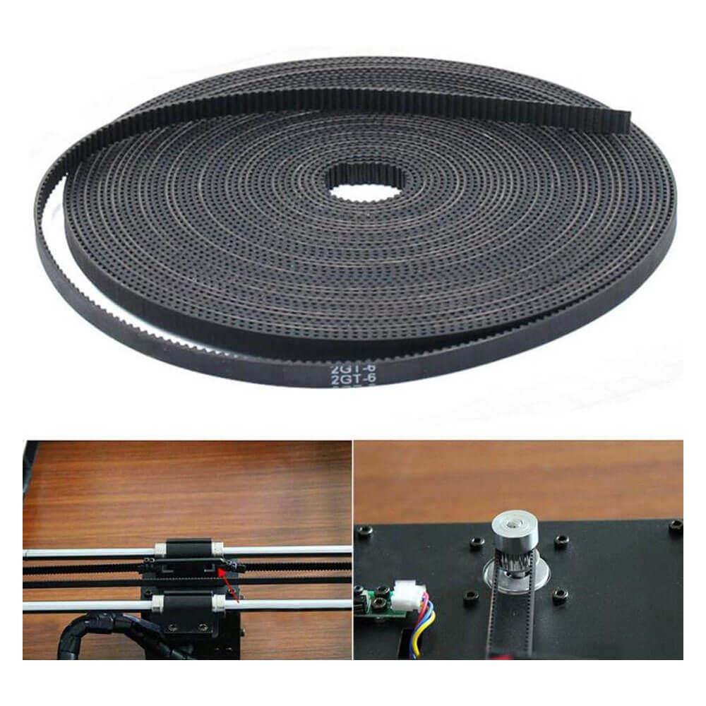 3D Yazıcı GT2 6mm Transmisyon Kayışı Poliüretan Triger Kayışı