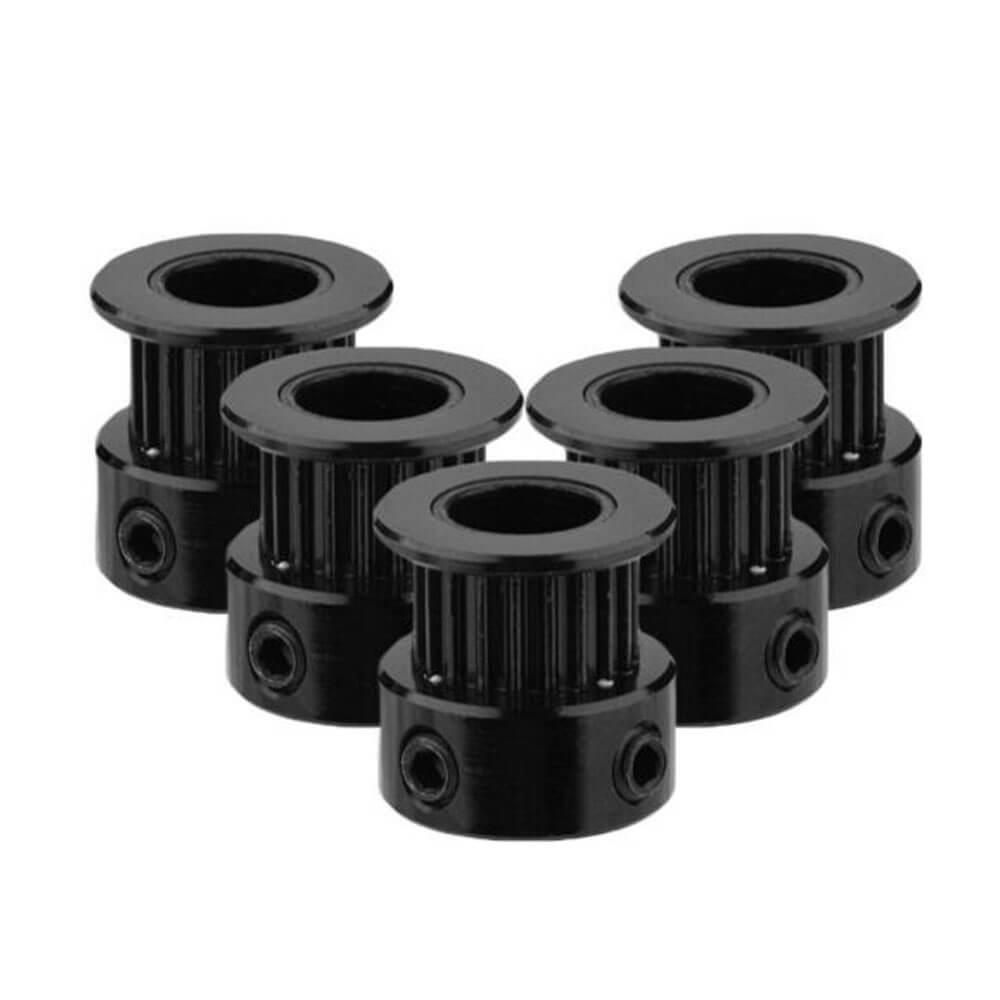 Gt2 20 Diş 8mm Alüminyum Alaşım Dişli Senkron Zamanlama Kayışı Kasnağı - Siyah - GD192