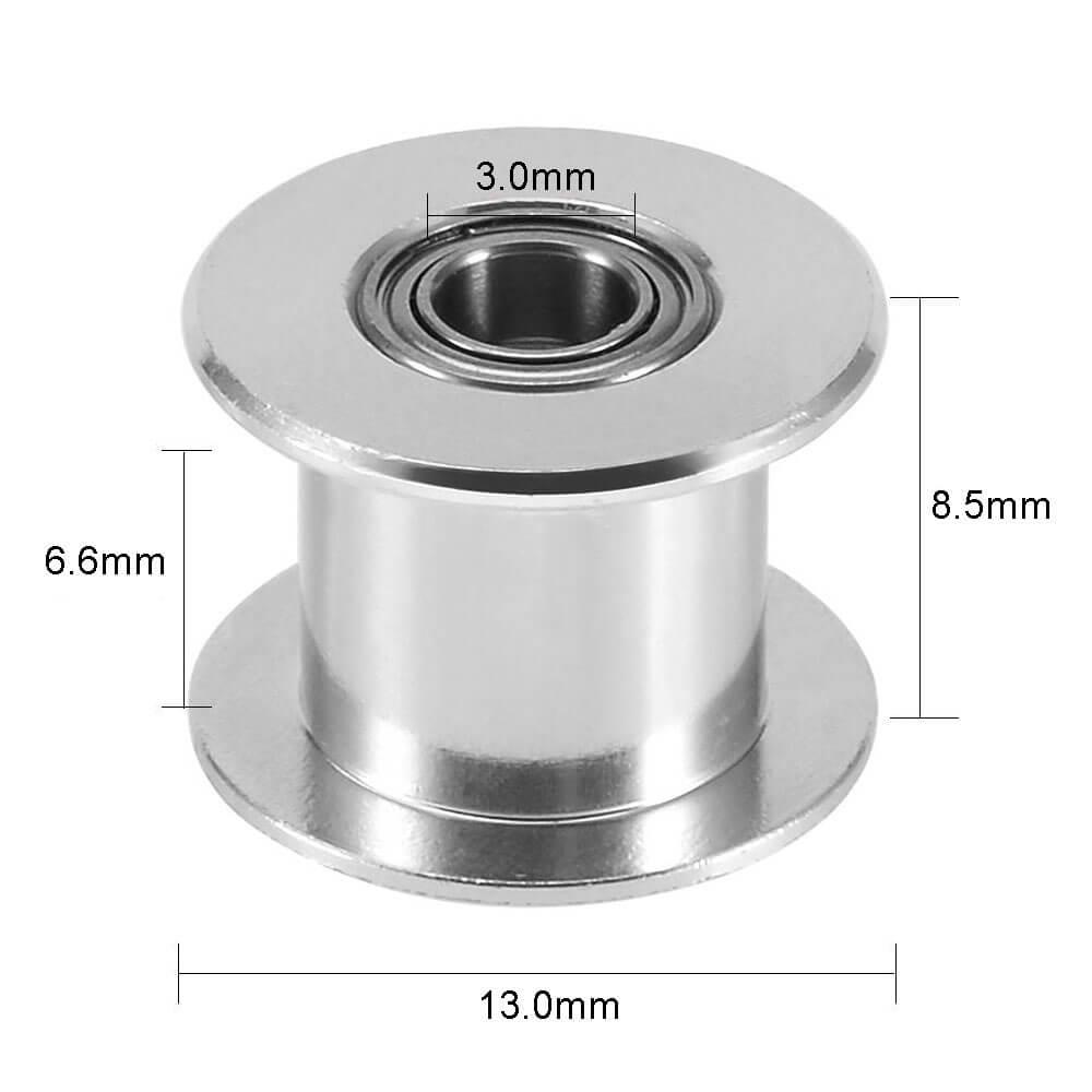 3D Yazıcı GT2-6mm H Tipi Dişsiz Rulmanlı Kasnak 16T 3mm