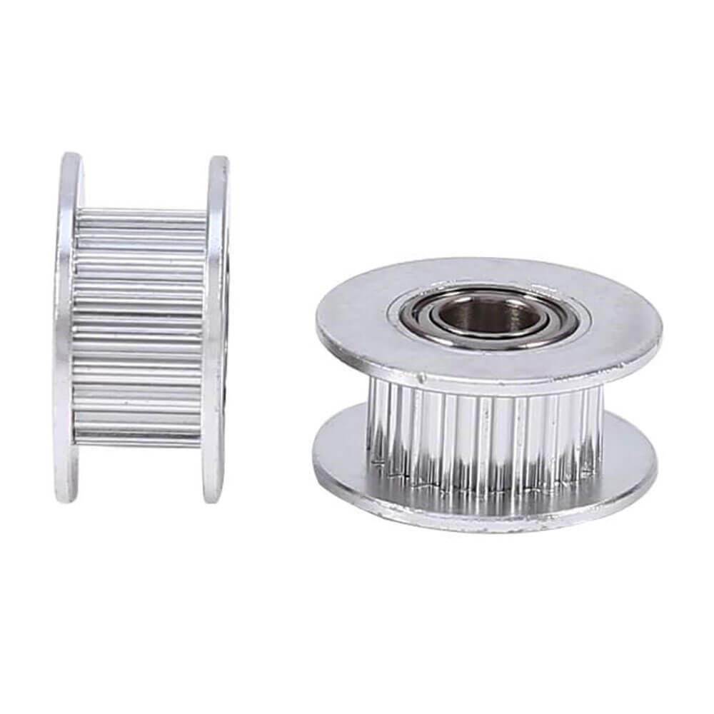 3D Yazıcı Gt2 20 Diş Avare H Tipi Kasnak Vida Deliği 5mm Kayış 6mm Rulmanlı - GD211