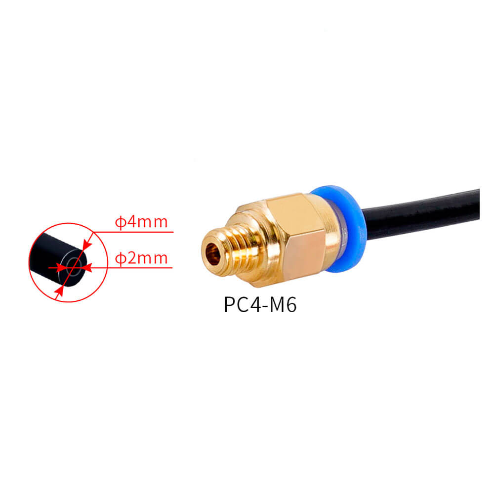 3D Yazıcı PC4-M6 Pnömatik Konnektör - GD221