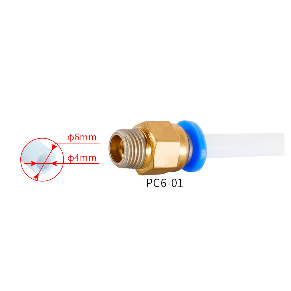 3D Yazıcı PC6-01 Pnömatik Konnektör - GD224