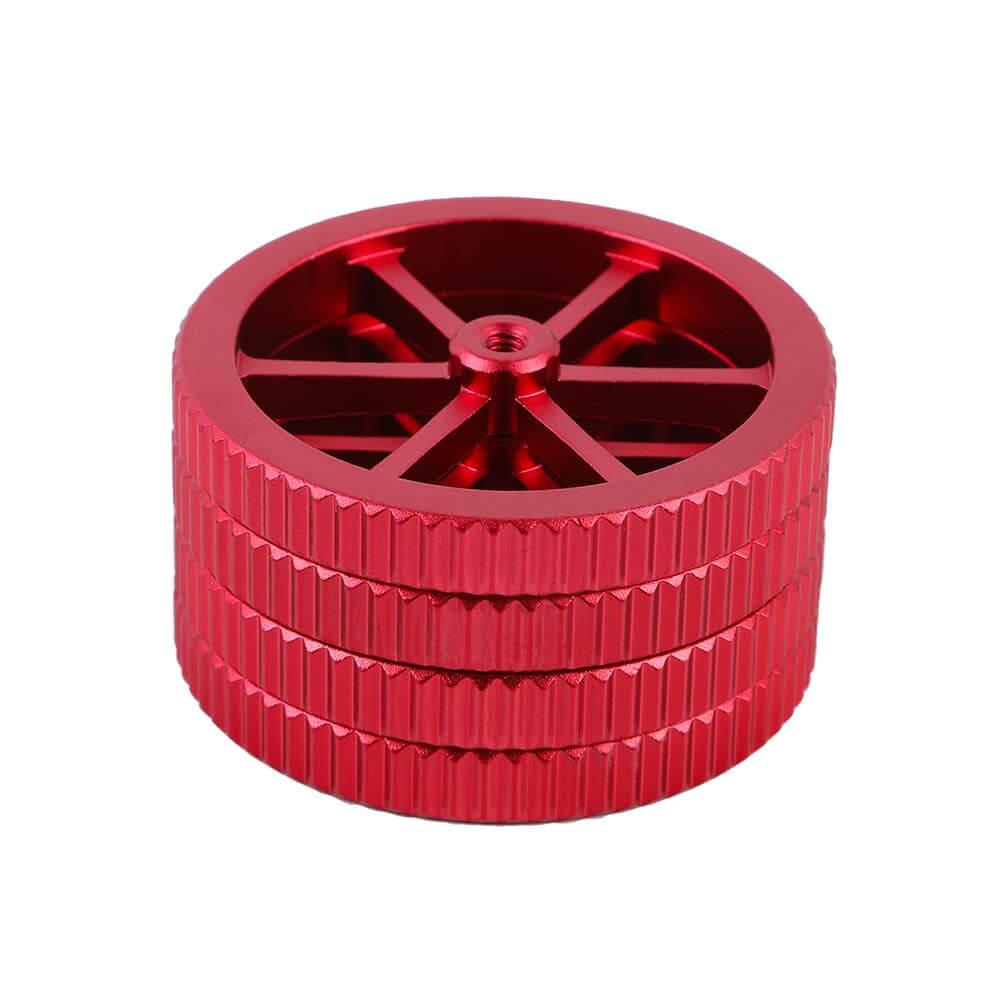 3D Yazıcı M4 Dişli Metal Büyük El Büküm Tesviye Somun Kırmızı
