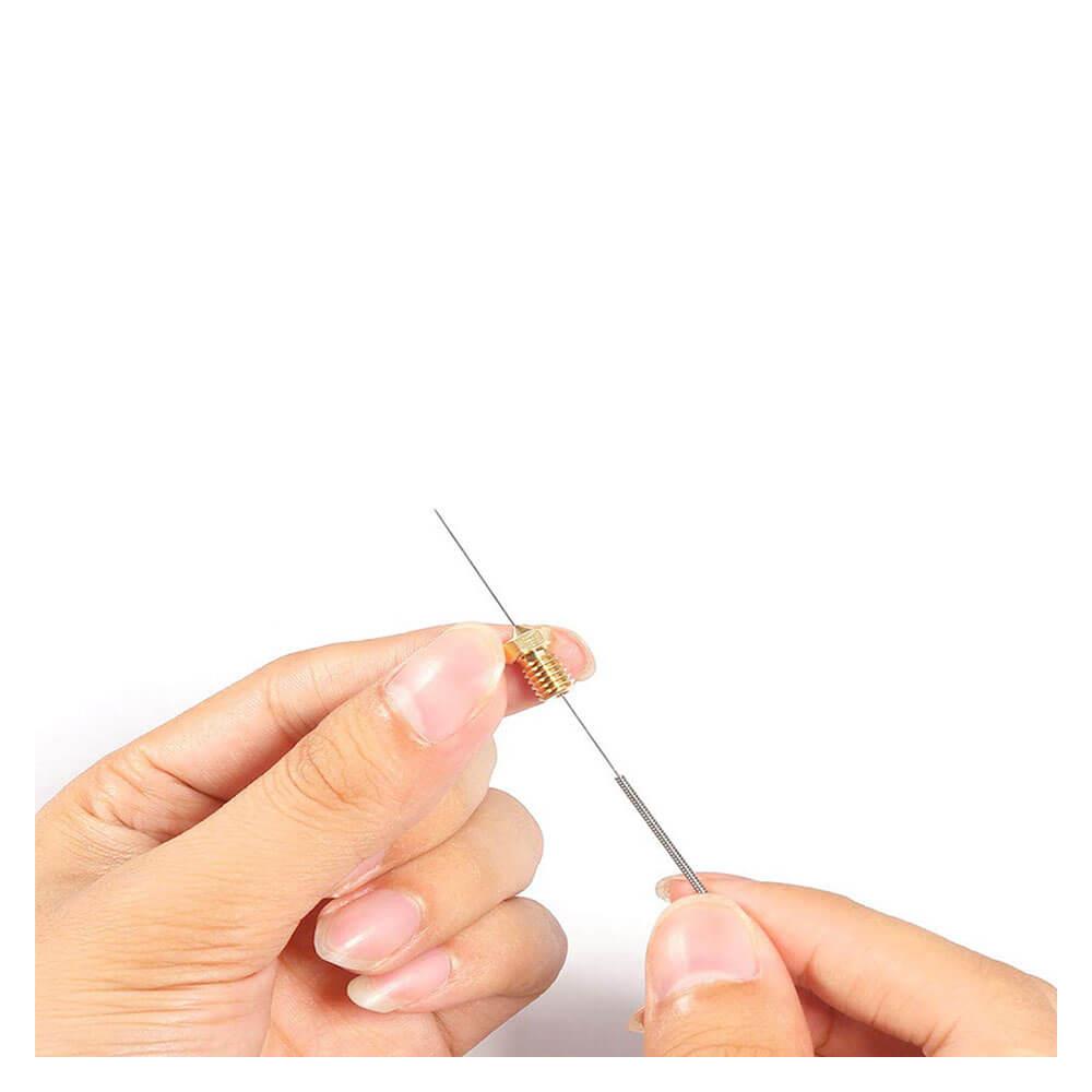 3D Yazıcı 0.5mm Nozzle Temizleme İğnesi Paslanmaz Çelik - 5 Adet