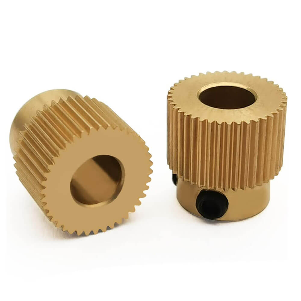 Mk8 Extruder 40 Diş-5mm Pirinç Özel Tel Besleme Ekstrüzyon Tekerleği Dişlisi - GD298