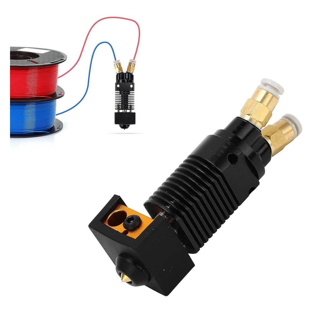 3D Yazıcı Çift Renkli Hotend Seti Montajlı Ekstruder Kafası 12V-50W - GD301