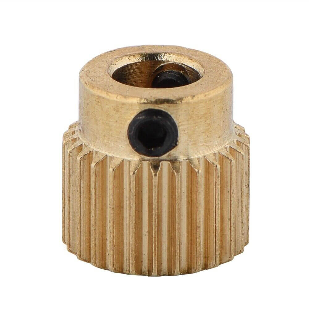 Mk8 Extruder 20 Diş-5mm Pirinç Özel Tel Besleme Ekstrüzyon Tekerleği Dişlisi - GD297