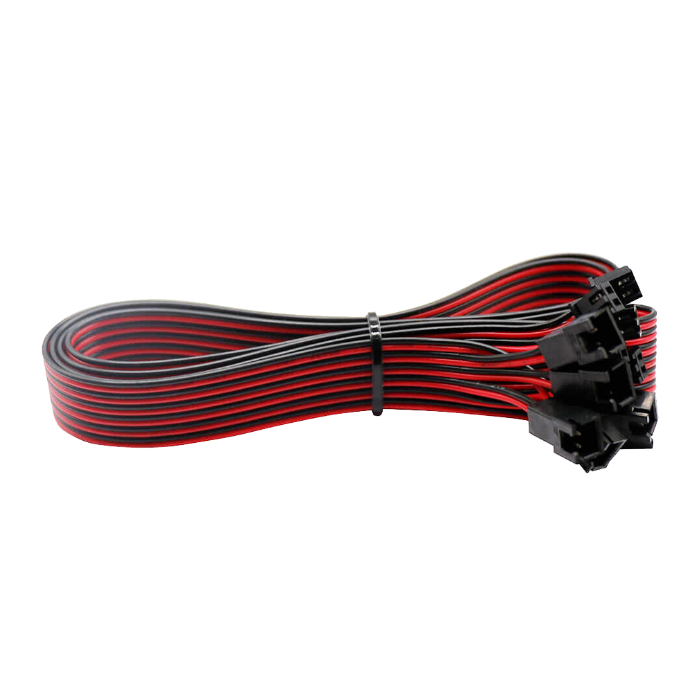 3D Yazıcı Soğutma Fanı Uzatma Kablosu 2Pin XH2.54 Erkek-Dişi DuPont Kablo 1 Metre