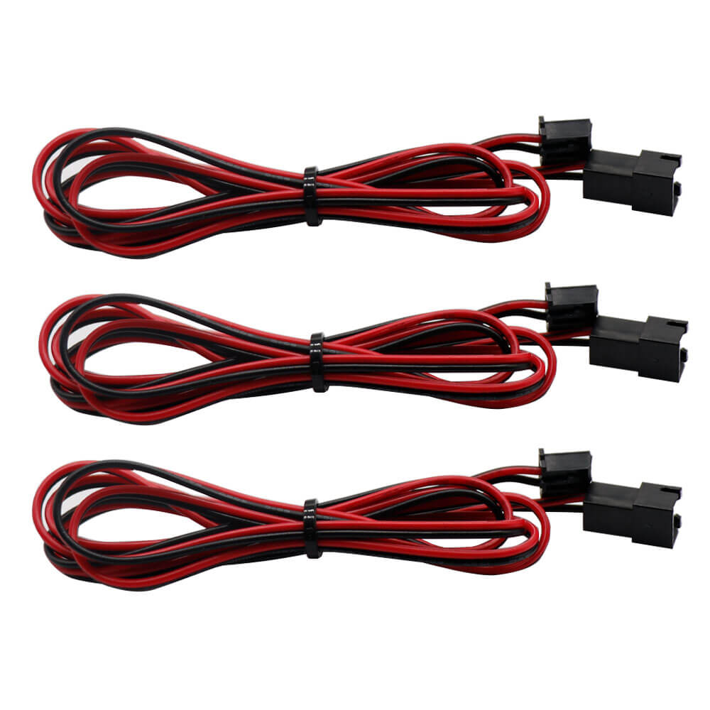 3D Yazıcı Soğutma Fanı Uzatma Kablosu 2Pin XH2.54 Erkek-Dişi DuPont Kablo 1 Metre