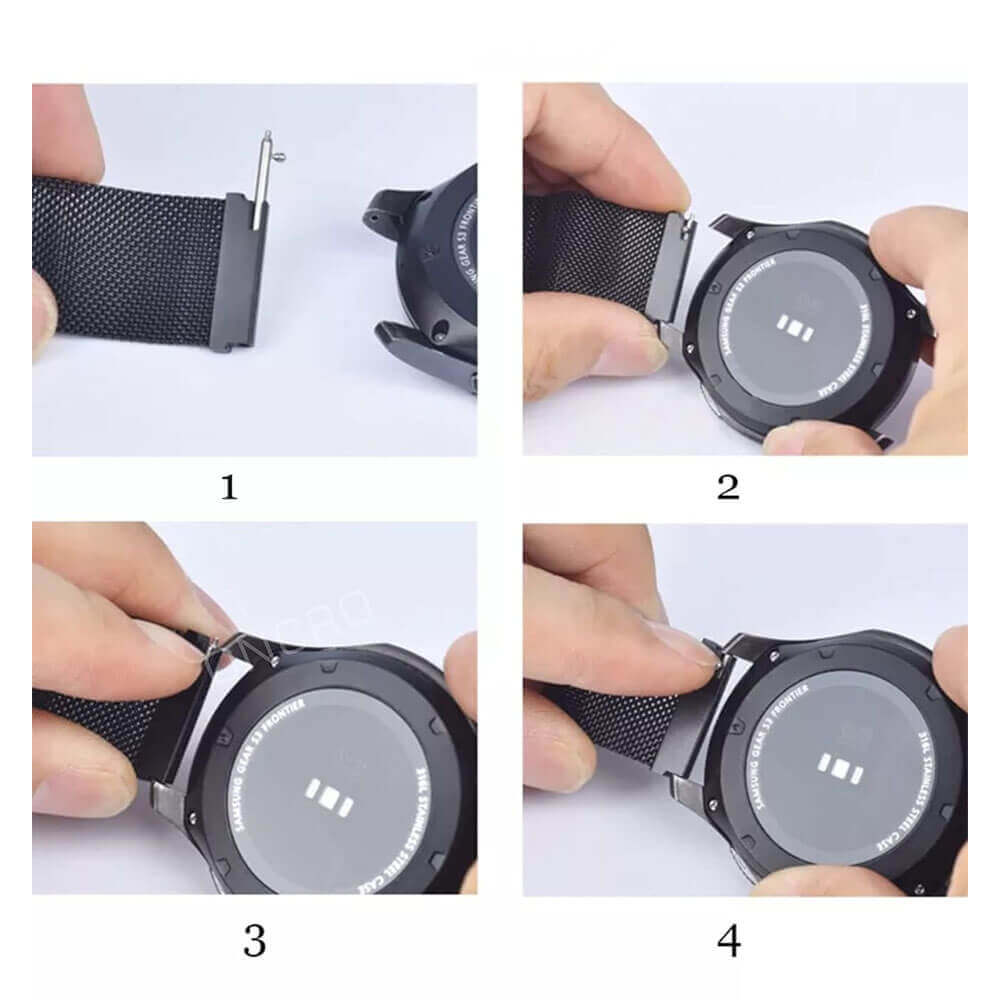Paslanmaz Çelik Yaylı Otomatik Boynuzlu Kol Saati Kordon Pimi Susta - 1.5mm 17mm - Pims1