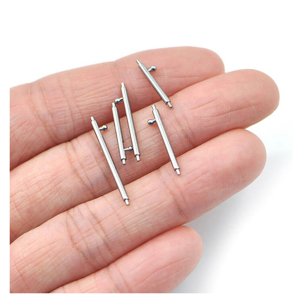 Paslanmaz Çelik Yaylı Otomatik Boynuzlu Kol Saati Kordon Bağlantı Pimi Susta - 1.8mm 24mm - Pims2