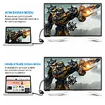 Hdmi To Vga Kablo Çevirici Dönüştürücü + Ses