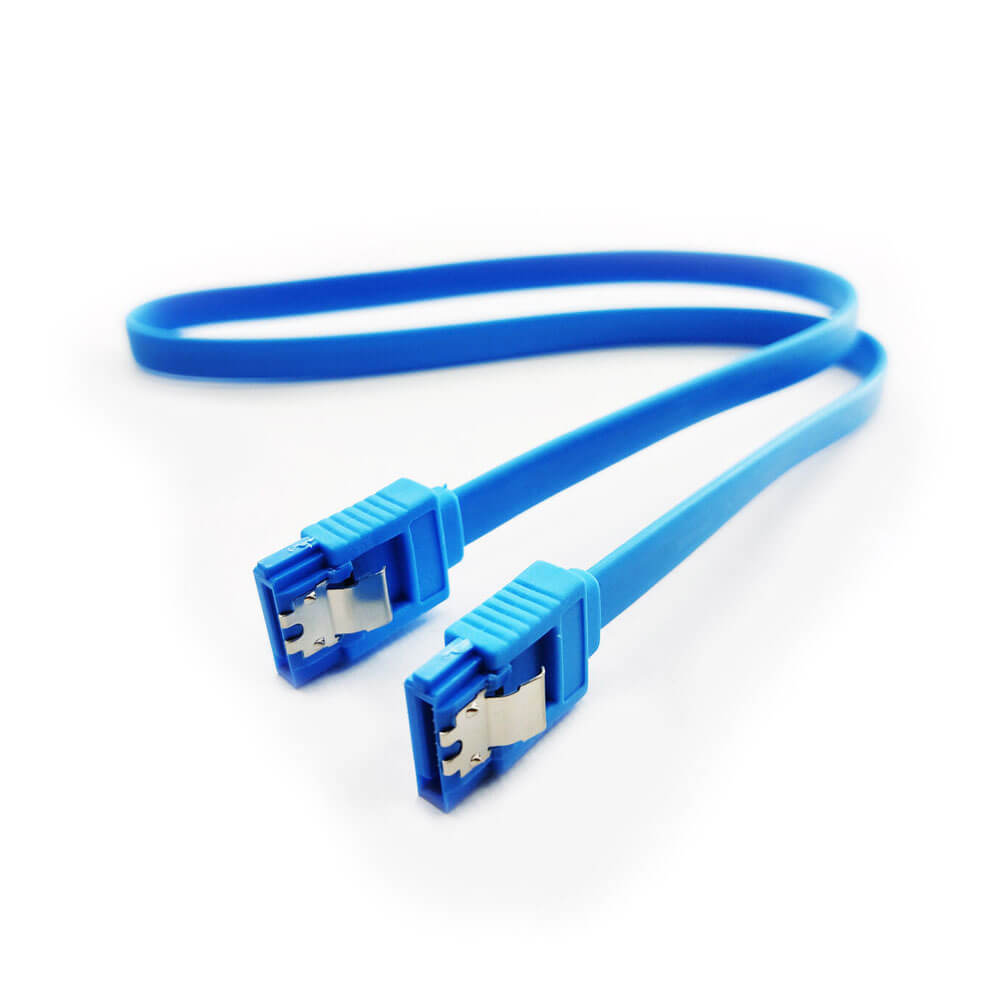 Koodmax Sata 3.0 Data Kablosu Mavi - Sata 3.0 L Tipi Veri Kablo - 2 Adet - 41.5 cm