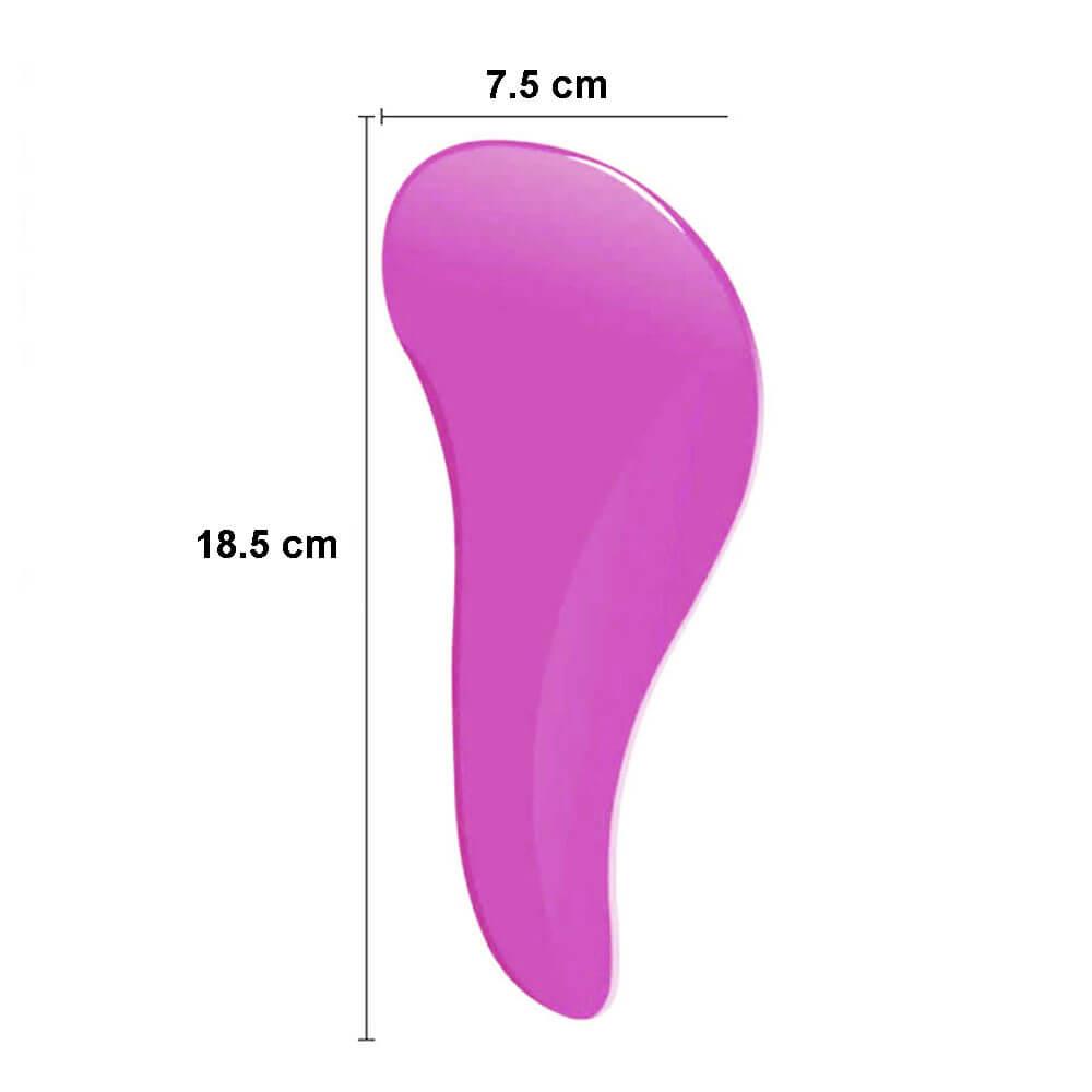 Koodmax Oval Dolaşık Önleyici Saç Fırçası - Saç Açıcı Tarak - Mor - TR1