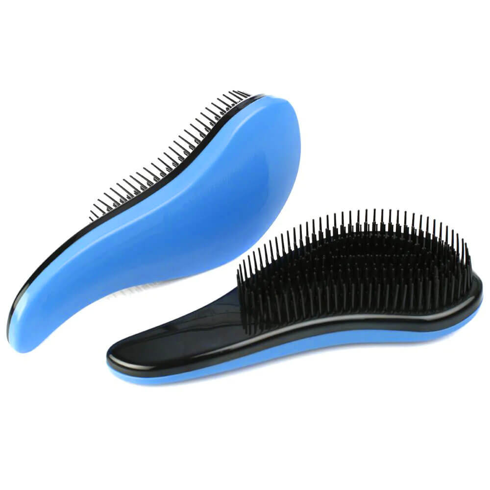 Koodmax Oval Dolaşık Önleyici Saç Fırçası - Saç Açıcı Tarak - Mavi - TR1