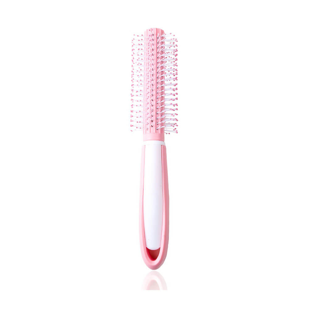 Koodmax Fön Fırçası Saç Kıvırma Tarama Şekillendirme Tarağı - Pembe - TR10