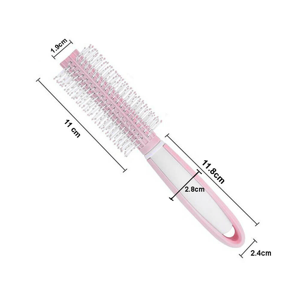 Koodmax Fön Fırçası Saç Kıvırma Tarama Şekillendirme Tarağı - Pembe - TR10