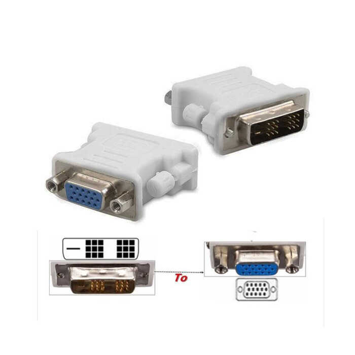 18+1 DVI to VGA Çevirici Dönüştürücü Dvi-D Single Link to Vga