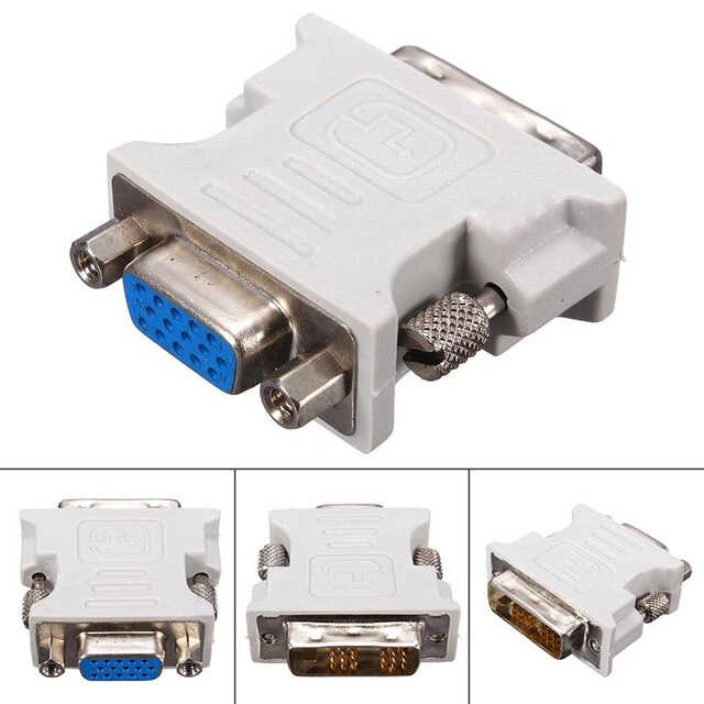 18+1 DVI to VGA Çevirici Dönüştürücü Dvi-D Single Link to Vga