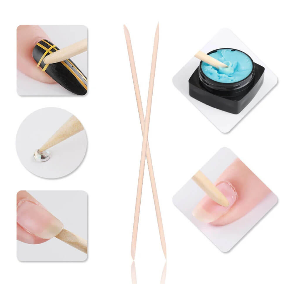 Koodmax Tırnak Eti İtici ve Nail Art Tırnak Süsleme Manikür Çubuğu - NF13
