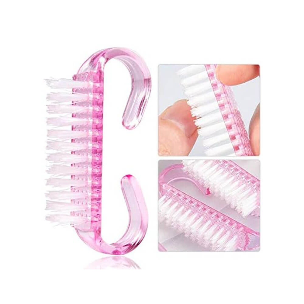 Koodmax Mini Tırnak Temizleme Fırçası Tırnak Toz Temizleme Fırçası - Pembe - NF15