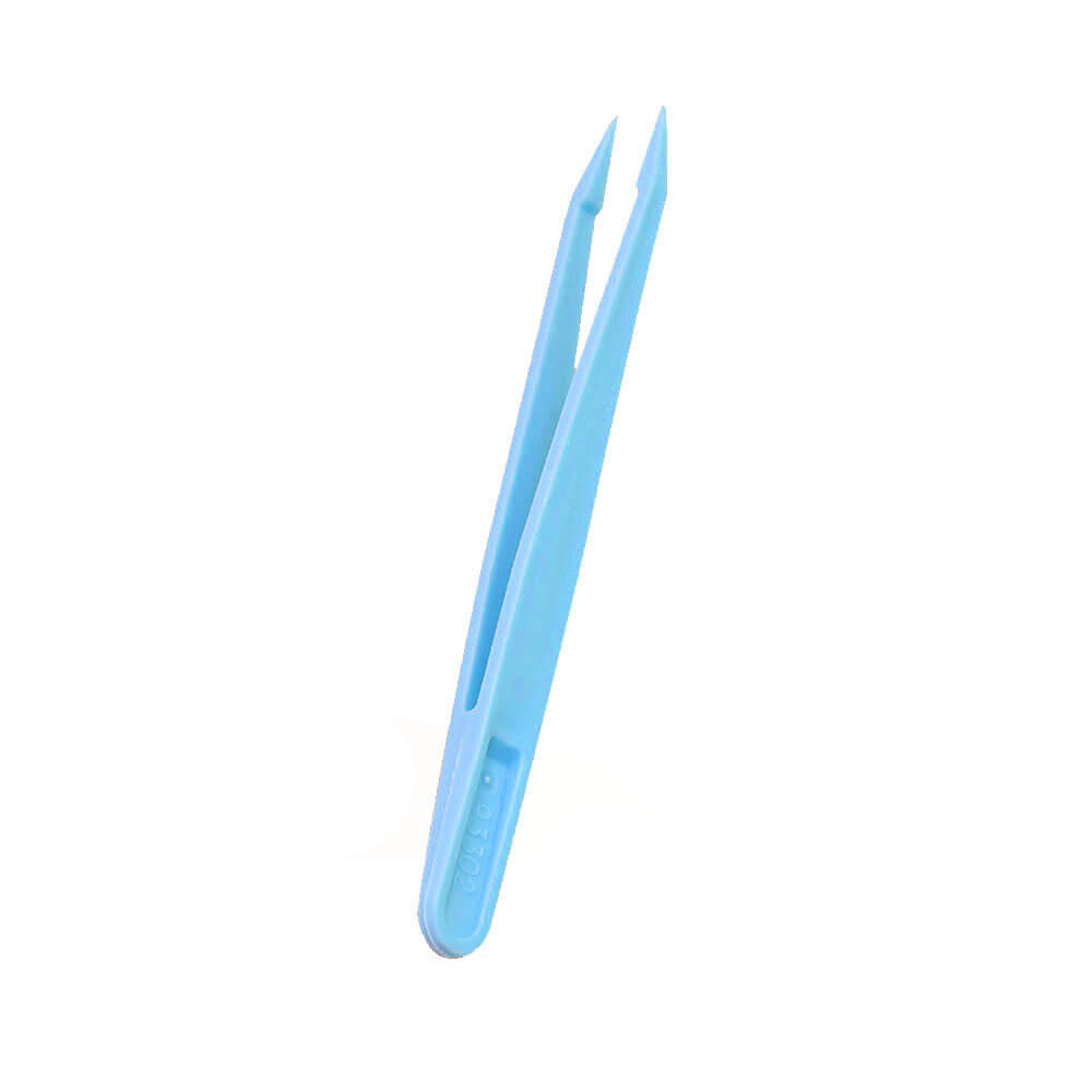 Koodmax Hassas Elektronik ve El Sanatları Tamir Cımbızı Sert Plastik 12cm Düz Cımbız Mavi - TW1