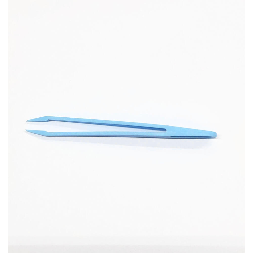 Koodmax Hassas Elektronik ve El Sanatları Tamir Cımbızı Sert Plastik 12cm Düz Cımbız Mavi - TW1
