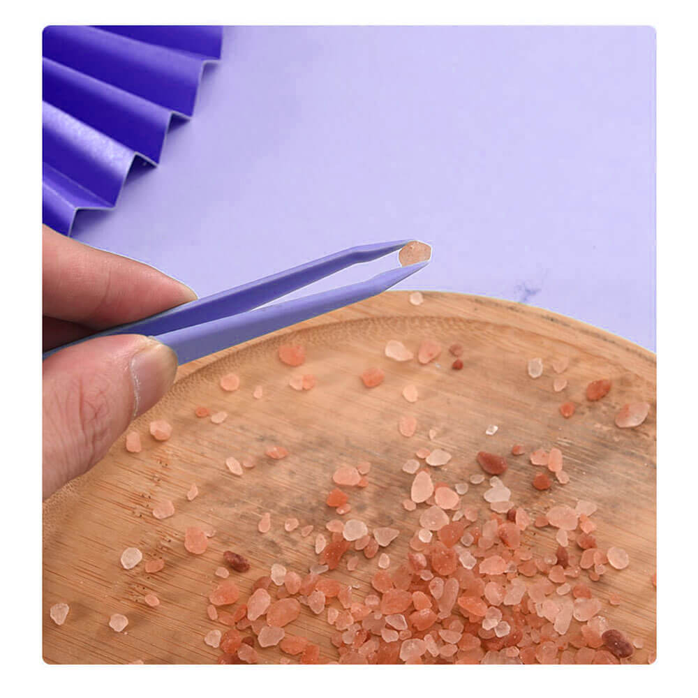 Koodmax Hassas Elektronik ve El Sanatları Tamir Cımbızı Sert Plastik 12cm Düz Cımbız Mor - TW1