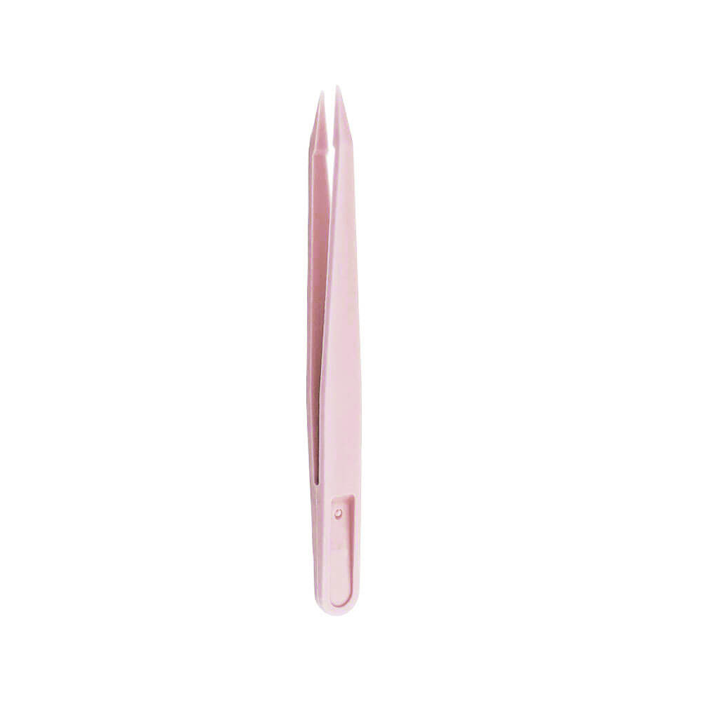 Koodmax Hassas Elektronik ve El Sanatları Tamir Cımbızı Sert Plastik 12cm Düz Cımbız Pembe - TW1