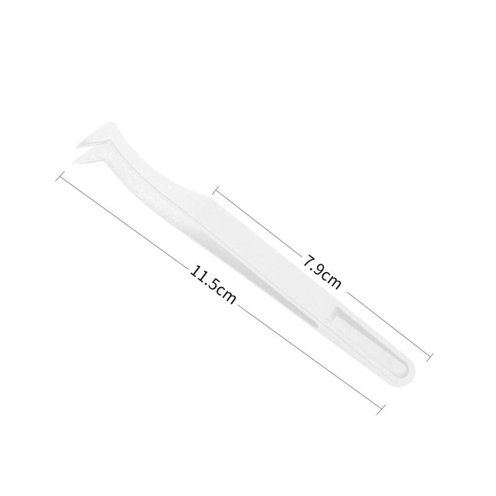 Koodmax Hassas Elektronik ve El Sanatları Tamir Cımbızı Sert Plastik 11.5cm Dirsek Cımbız Beyaz- TW2