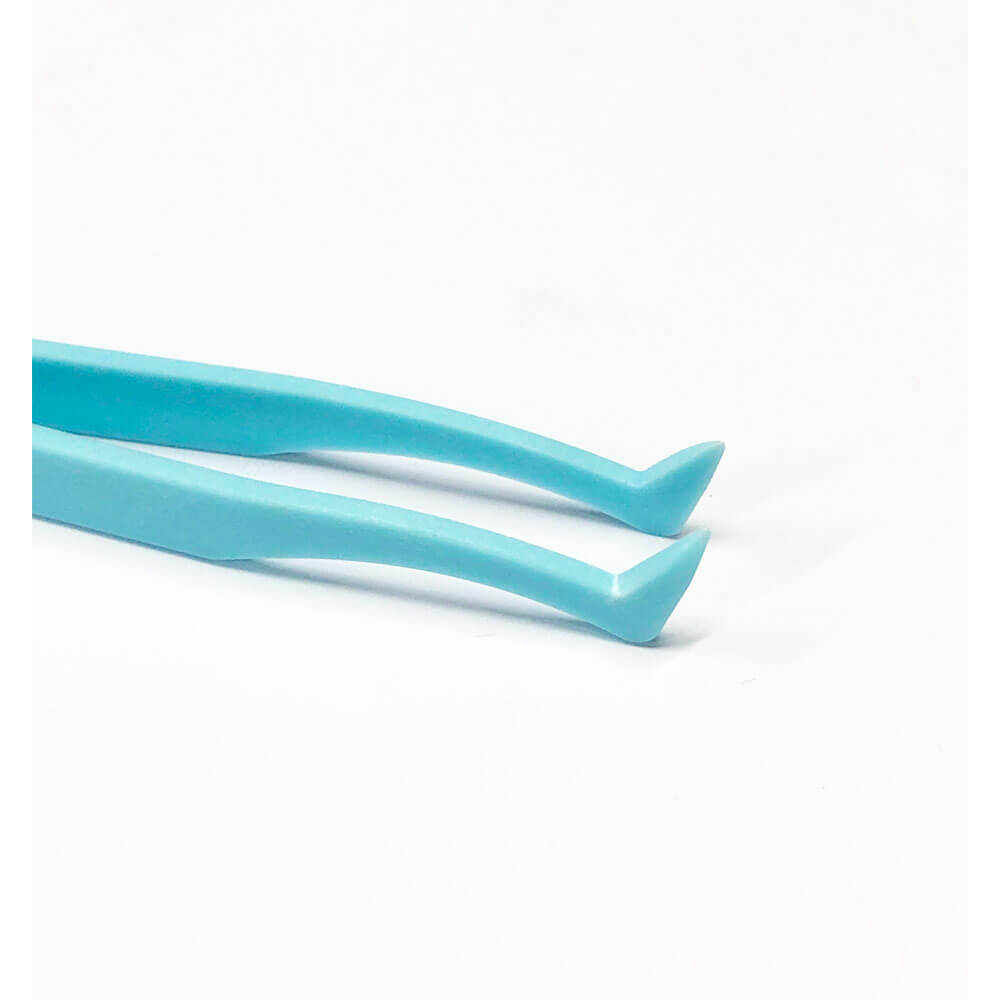 Koodmax Hassas Elektronik ve El Sanatları Tamir Cımbızı Sert Plastik 11.5cm Dirsek Cımbız Mavi - TW2