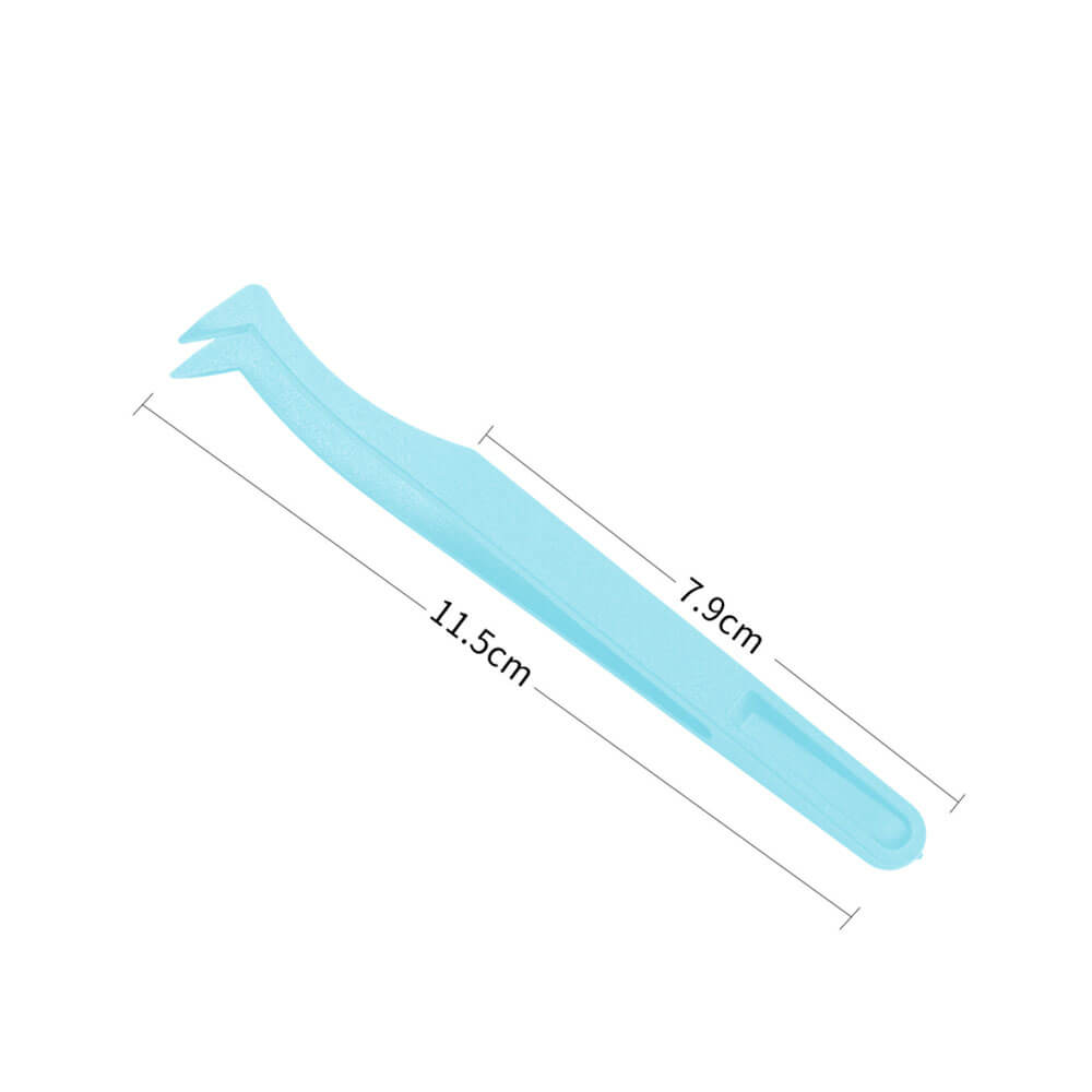 Koodmax Hassas Elektronik ve El Sanatları Tamir Cımbızı Sert Plastik 11.5cm Dirsek Cımbız Mavi - TW2
