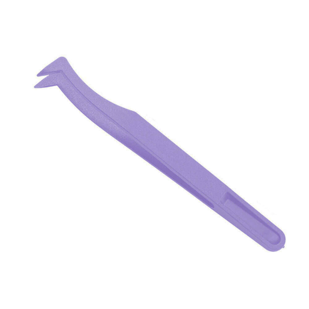 Koodmax Hassas Elektronik ve El Sanatları Tamir Cımbızı Sert Plastik 11.5cm Dirsek Cımbız Mor- TW2