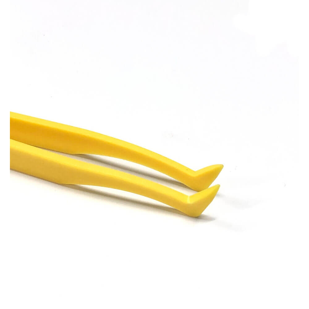 Koodmax Hassas Elektronik ve El Sanatları Tamir Cımbızı Sert Plastik 11.5cm Dirsek Cımbız Sarı- TW2