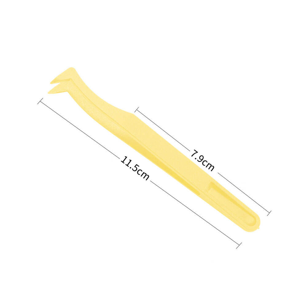 Koodmax Hassas Elektronik ve El Sanatları Tamir Cımbızı Sert Plastik 11.5cm Dirsek Cımbız Sarı- TW2