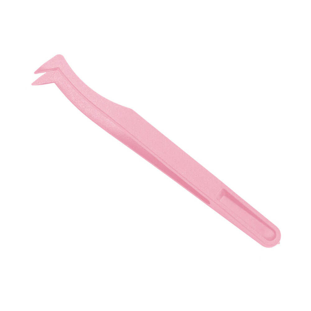 Koodmax Hassas Elektronik ve El Sanatları Tamir Cımbızı Sert Plastik 11.5cm Dirsek Cımbız Pembe- TW2
