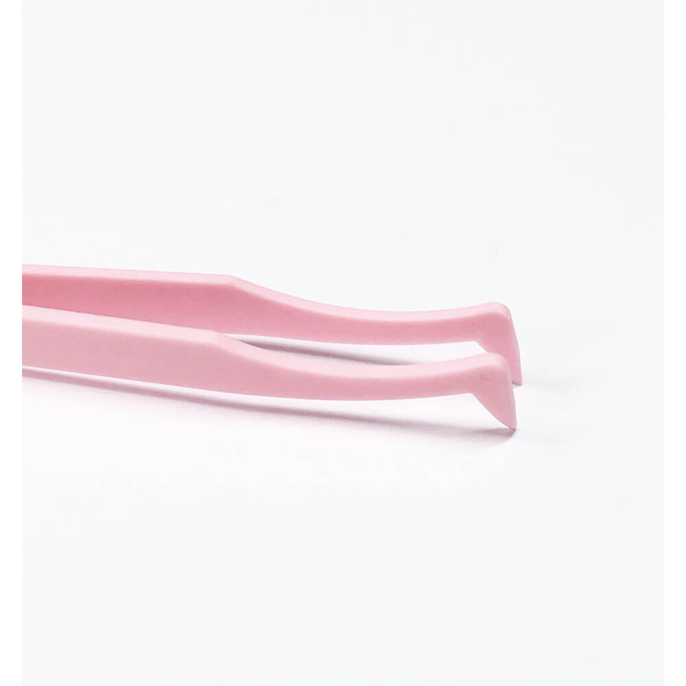 Koodmax Hassas Elektronik ve El Sanatları Tamir Cımbızı Sert Plastik 11.5cm Dirsek Cımbız Pembe- TW2